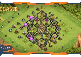 Top TH8 Anti 3 Stars Base Layout - Clash of Clans #19519