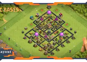 Top TH8 Base 2023: Anti-Air Dragon Hybrid Layout #19526