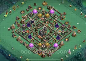 Best Anti 2 Stars TH9 Base with Link - Clash of Clans 2023 #19538