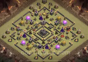 Best TH9 Anti 3 Star War Base - Hybrid Link 2023 #19561