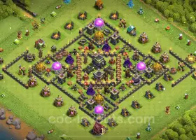 Best TH9 Hybrid Base Copy 2024 - Anti Everything Link #19567