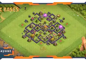 Best TH7 Defense Base Layout - Anti Trophy & Anti Everything #19572