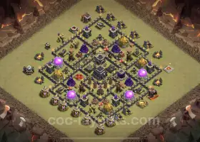 Best Anti 3 Stars TH9 War Base 2023 - Hybrid & Link #19573