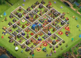 Top TH12 Hybrid Base for Clash of Clans - Trophy Champion! #19584