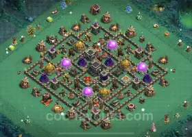 Best TH9 Farming Base: Anti-Everything Hybrid Copy #19588