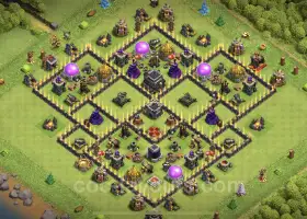 Top Anti-Everything TH9 Base Copy - Clash of Clans #19592