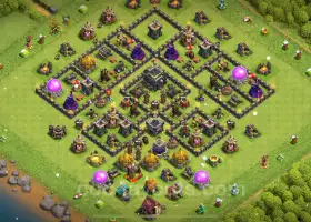 Top Anti-Everything TH9 Base Copy Link - Clash of Clans 2025 #19598