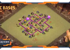 Top TH6 Defense Base: Anti Everything & War CWL Layout #19599