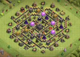 TH9 Max Farming Base Layout - Anti 2 Stars & Links #19605