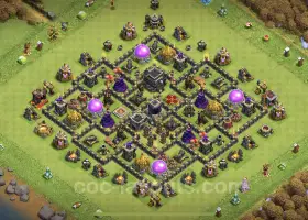 TH9 Farming Base - Anti 3 Stars & Resource Defense #19608