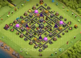 Best Anti 2 Stars TH9 Bases - Clash of Clans 2025 #19620