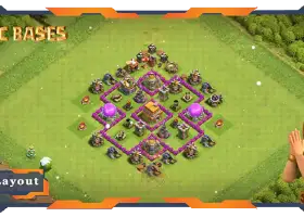 Top Anti 2 Stars Base TH6 Layout for Clash of Clans #19629