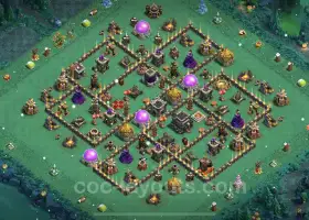 Max Level TH9 Base Copy | Anti Everything | Clash of Clans #19640