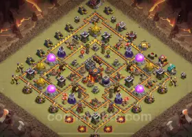 Best TH10 War Base 2025: Anti Everything, Hybrid Link #19645