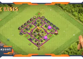 TH6 Defense Base: Anti 2/3 Stars & Anti Air Layout #19649