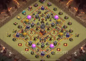 Best TH10 Anti 2 Stars War Base - Clash of Clans 2025 #19652