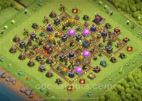 TH10 Farming Base Layout - Anti Air Dragon Defense 2025 #19655