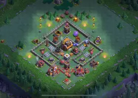 Clash of Clans: Builder Hall 5 Trophy Base to Brass! #19664