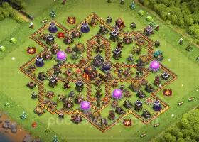 TH10 Farming Base Layout 2024 - Anti Everything Hybrid #19670