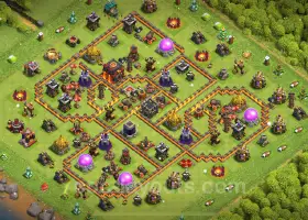 TH10 Farming Base - Anti 3 Stars Layout for Clash of Clans #19674