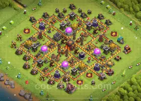 Best TH10 Trophy Base Link for Clash of Clans 2025 #19677