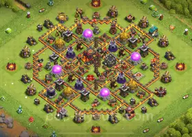 Best Anti 2 Stars TH10 Base - Hybrid Layouts & Links #19682