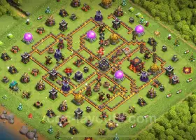 Best TH10 Base Copy: Top Anti P.E.K.K.A & Golem Defense #19684