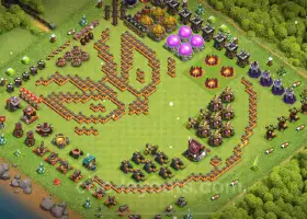 Best Funny Troll Base TH10 for Clash of Clans 2025 #19690