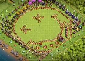 Top Funny Troll TH10 Base Link 2025 - Clash of Clans Art #19692