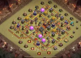 Best Anti 3 Stars TH10 War Base Copy - Clash of Clans 2024 #19704