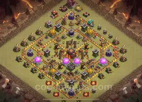 Best TH10 War Base 2025: Max Level & Anti-Everything Link #19709