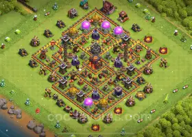 Top TH10 Trophy Base - Clash of Clans 2025 | Legend League #19713