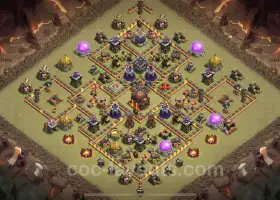 Top Anti 2 Stars TH10 War Base Link for Legend League #19715