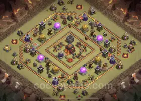 Best TH10 War Base: Anti Everything for Legend League #19719