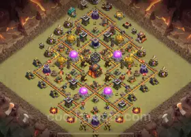 Best TH10 War Base 2025: Anti Air/Dragon Hybrid Copy #19723