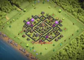 Top Town Hall 8 War Base - Copy Link for Clash of Clans #19738