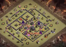 Top Town Hall 9 CWL Base - Clash of Clans Copy Link #19779