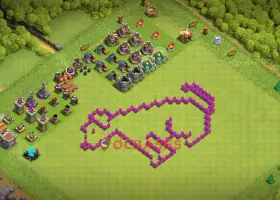 Optimal Town Hall 6 Progress Base in Clash of Clans #19818