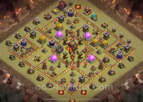 Best TH10 War Base 2025 - Anti Everything with Link #19832