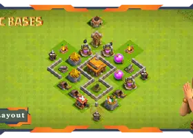 Top Hybrid Base TH3 | Max Level Anti-Trophy Defense Layout #19836