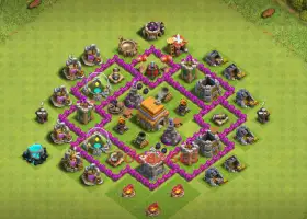 Top Town Hall 6 Hybrid Base for Clash of Clans | Anti 2 Stars #19841