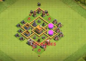 Top Town Hall 5 Farming Base for Clash of Clans - Copy Now! #19844