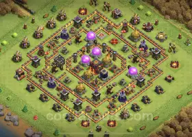 Best Anti 3 Stars TH10 Base | Clash of Clans Defense #19852