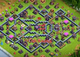 Top Town Hall 15 Hybrid Base: Anti-Ground Strategy | CoC #19868