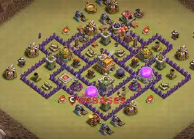 Top Town Hall 7 War Base - Anti-Ground Setup | Clash of Clans #19874