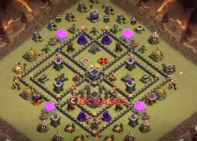 Best Town Hall 9 War Base | Clash of Clans Copy Link #19880