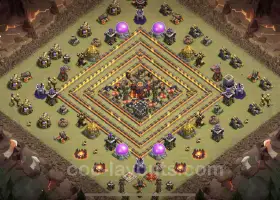 Top TH10 War Base: Max Level, Anti-Everything with Link #19895