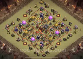 Top Anti 2 Stars TH10 CWL Base Link - Hybrid Defense #19912