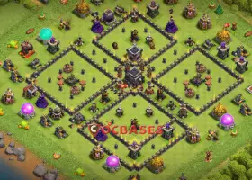 Top Town Hall 9 Trophy Base for Clash of Clans CWL #19918