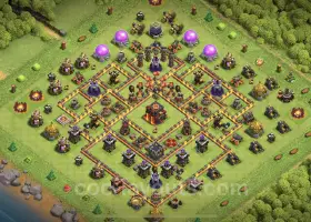 Top Anti 2 Stars TH10 Base Layouts - Clash of Clans #19927